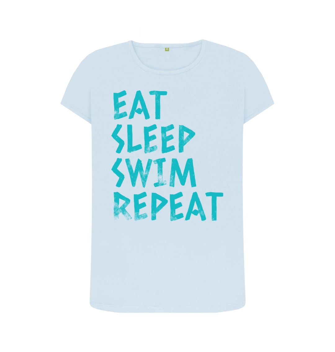 Sky Blue Swim Tee