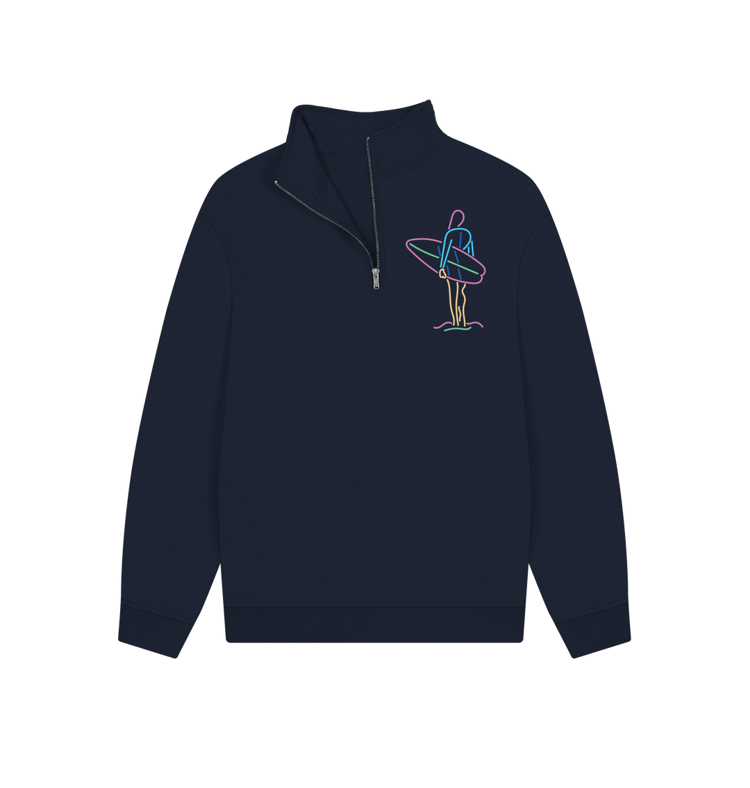 Navy Maeve 1\/4 zip sweater