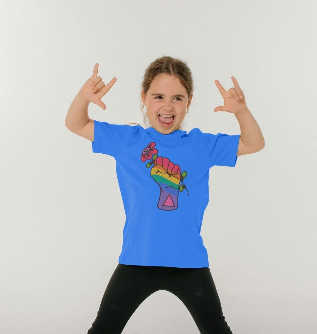 Rainbow hand by Ella