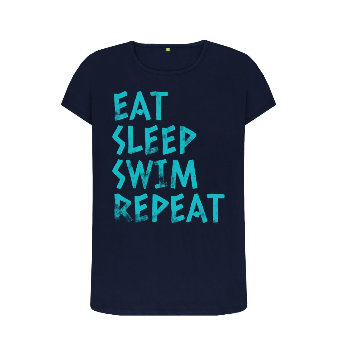 Navy Blue Swim Tee