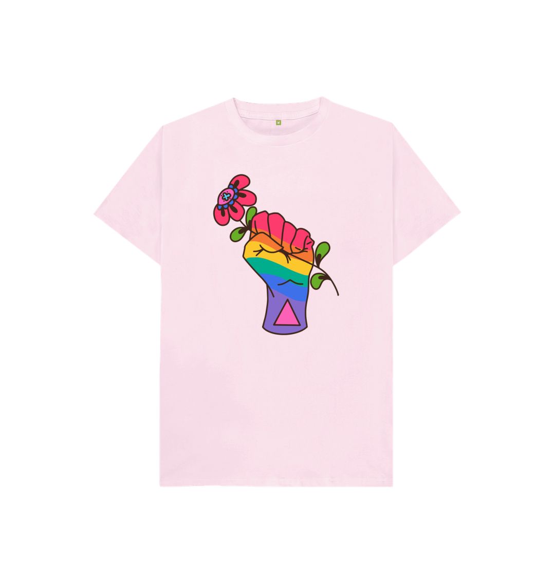 Pink Rainbow hand by Ella