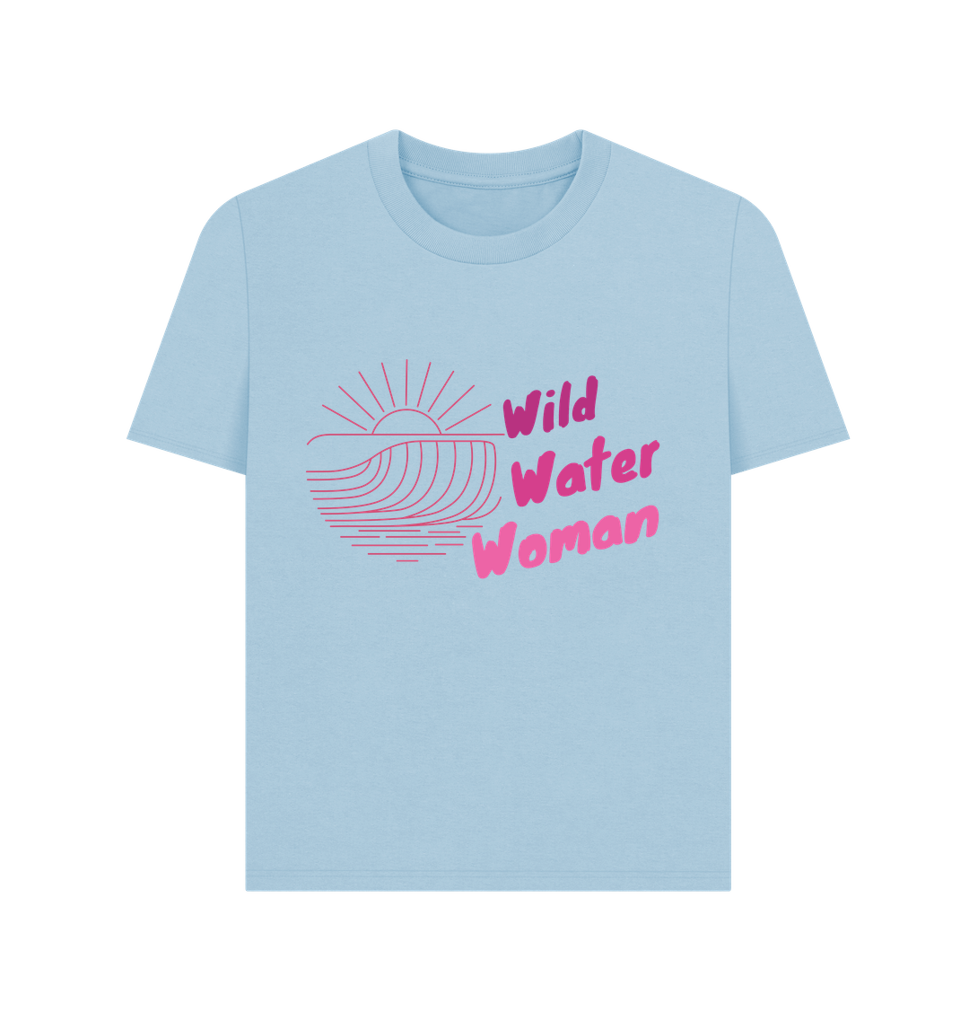 Milky Blue Printed T-shirt