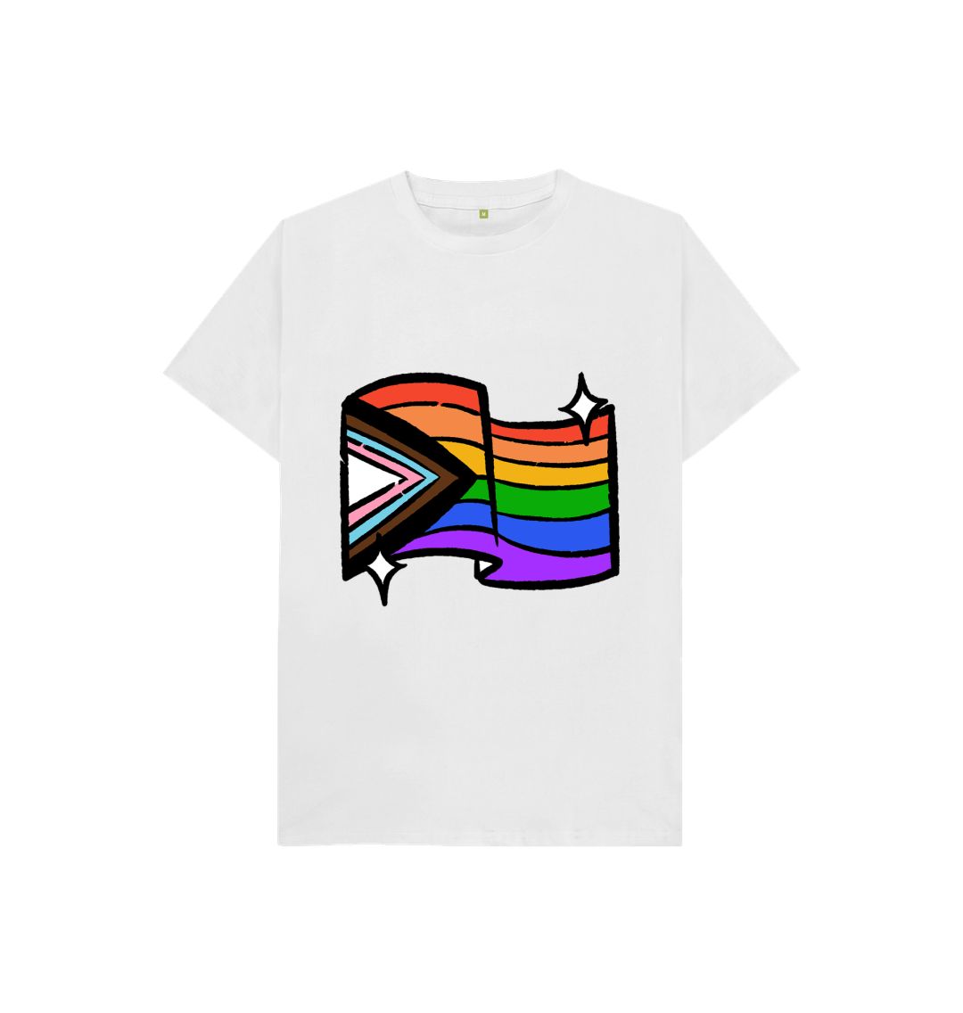 White Pride butterfly tee by Ella
