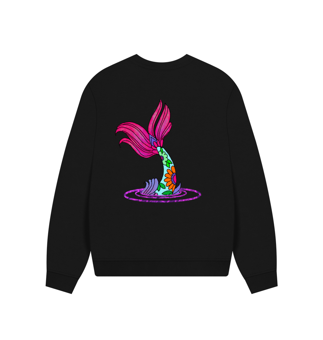 Black Printed Sweater