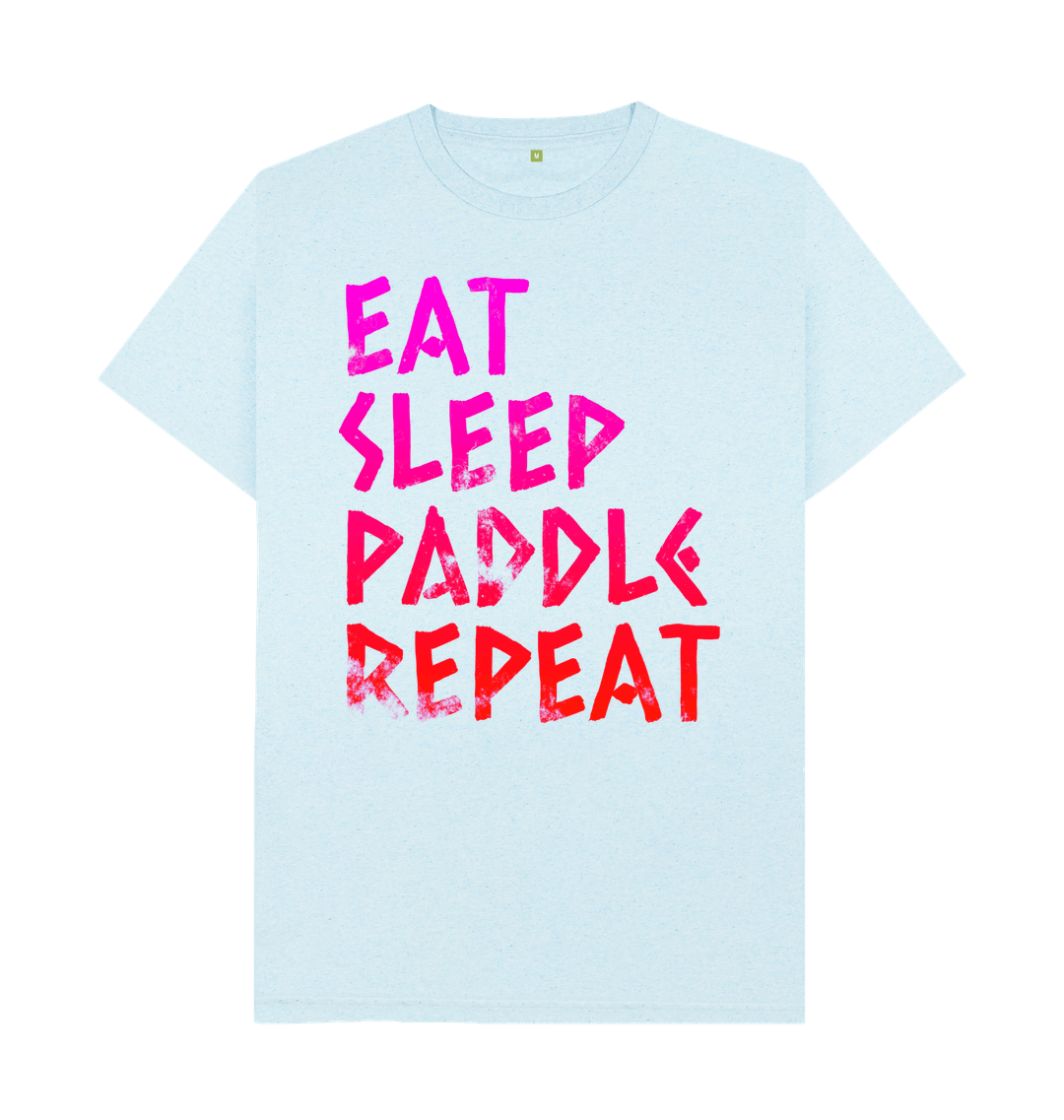 Light Blue Recycled Printed T-Shirt